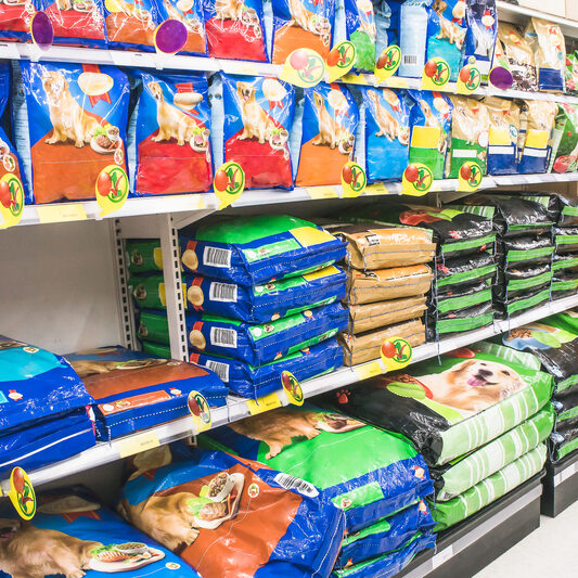 all well beings pet food on supermarket shelves